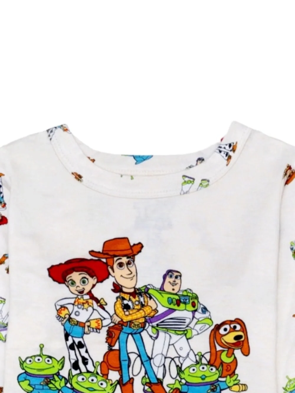 Toy Story Gang White 2 PC Unisex Pajama Set 5T NWT